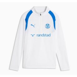 Marseille Træningstrøje 1/4 Lynlås - PUMA Hvid/Blå Børn