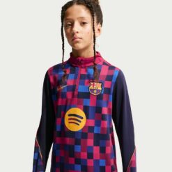 Barcelona Træningstrøje Dri-FIT Strike - Bordeaux/Blå/Gul Børn