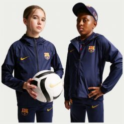 Barcelona Regnjakke - Blå/Sort/Gul Børn