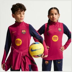 Barcelona Træningstrøje Dri-FIT Strike - Bordeaux/Blå/Gul Børn