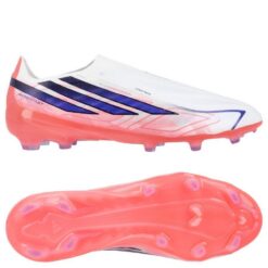 adidas F50 Hyperfast Elite Laceless FG Chaos vs Control - Hvid/Lilla/Pink Børn