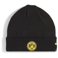 BVB ESS Beanie PUMA Black-Faster Yellow