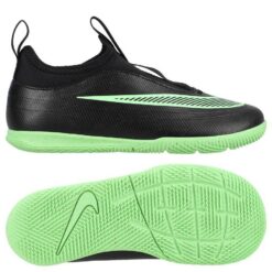 Nike Mercurial Vapor 17 Club 17 Laceless IC Shadow - Sort/Grøn Børn