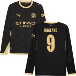 Manchester City Udebanetrøje 2026/27 Champions League Authentic Lange Ærmer HAALAND 9