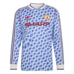 Manchester United Udebanetrøje 1990/92 Lange Ærmer