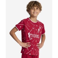 Liverpool Pyjamas Hjemmebanesæt 2026/27 - Rød/Hvid Børn