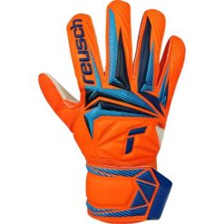 Reusch Målmandshandske Attrakt Solid World Cup Line - Orange/Blå Børn