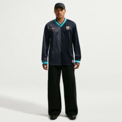 Barcelona Fodboldtrøje Dri-FIT Energy 3. - Sort/Grå/Turkis Lange Ærmer