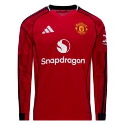 Manchester United Hjemmebanetrøje 2025/26 Børn Lange Ærmer